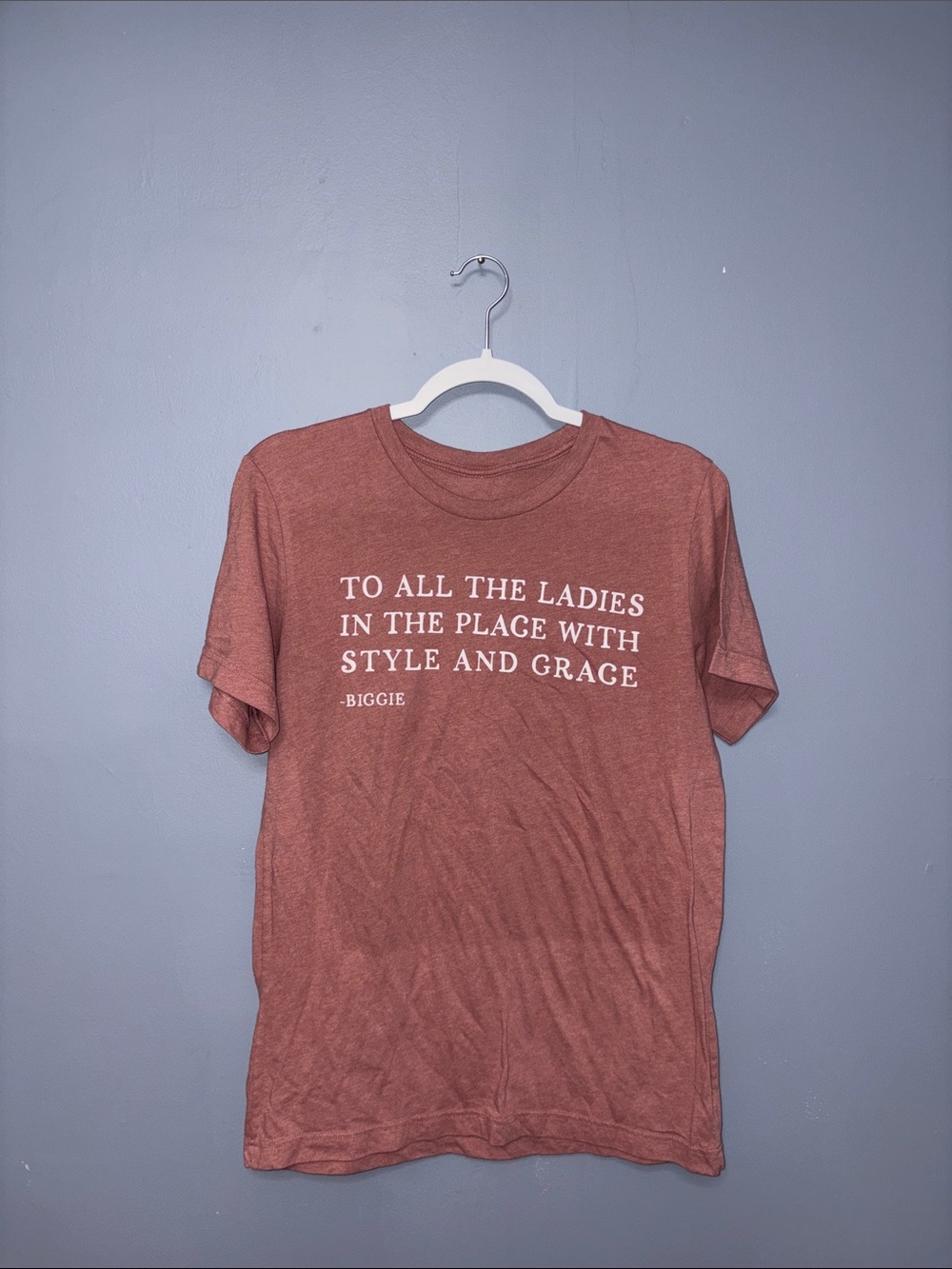 Burgundy Biggie Graphic Tee
